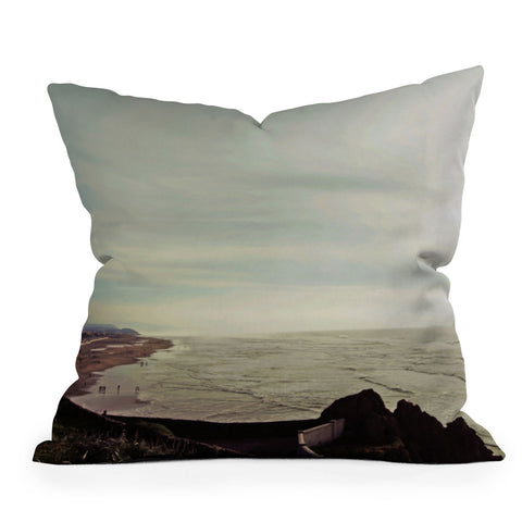 Chelsea Victoria A Day At The Beach Outdoor Throw Pillow