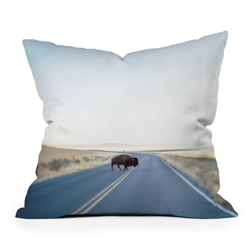 Chelsea Victoria Buffalo Crossing Outdoor Throw Pillow