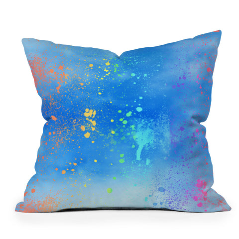 Chelsea Victoria Color Confetti Outdoor Throw Pillow