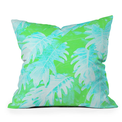 Chelsea Victoria Electric Palm Paradise Outdoor Throw Pillow