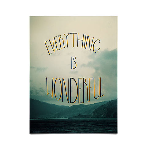 Chelsea Victoria Everything Is Wonderful Poster