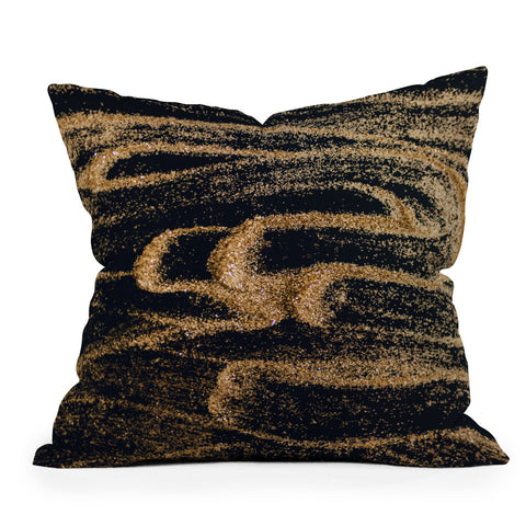 Chelsea Victoria Gold Mess Outdoor Throw Pillow