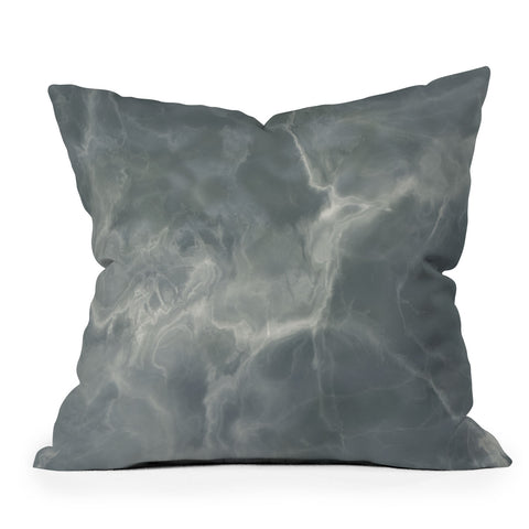 Chelsea Victoria Grey Marble 2 Outdoor Throw Pillow