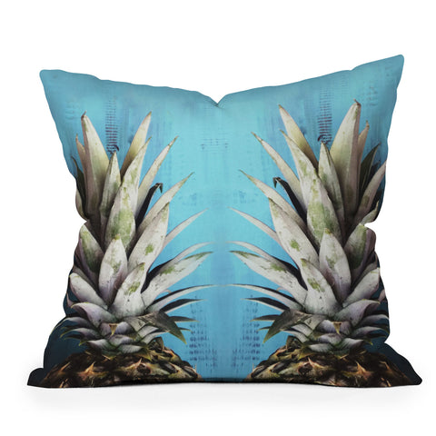Chelsea Victoria How About Them Pineapples Outdoor Throw Pillow