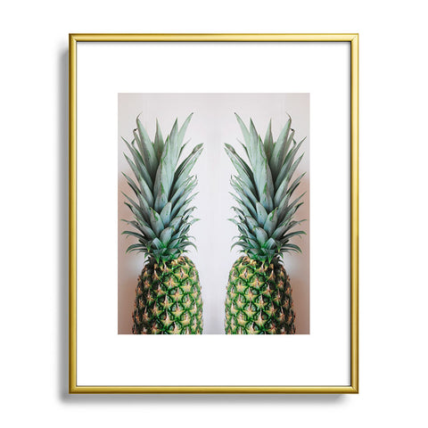Chelsea Victoria How About Those Pineapples Metal Framed Art Print