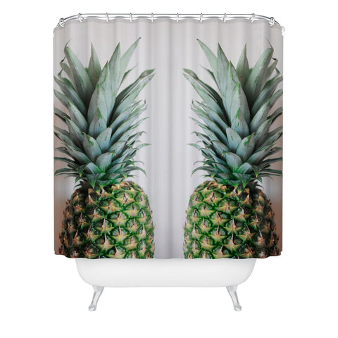 Chelsea Victoria How About Those Pineapples Shower Curtain
