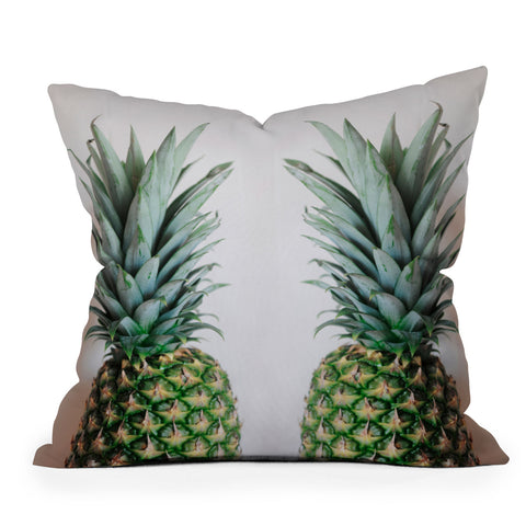 Chelsea Victoria How About Those Pineapples Outdoor Throw Pillow