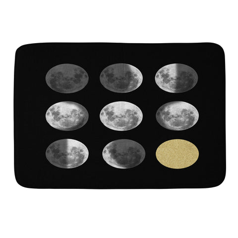 Chelsea Victoria Moon Phases and The Gold Sun Memory Foam Bath Mat