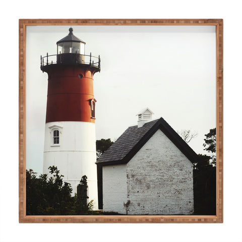 Chelsea Victoria Nauset Beach Lighthouse No 2 Square Tray
