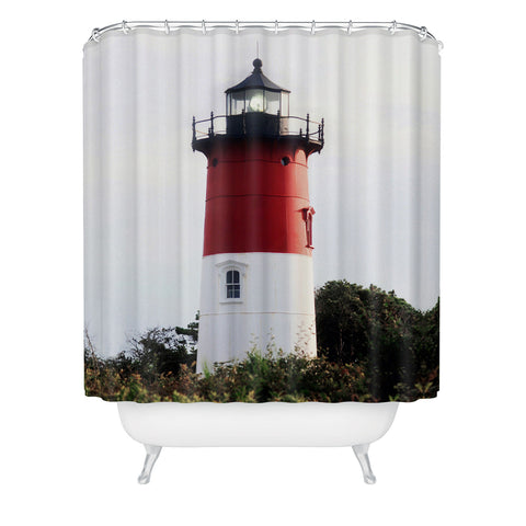 Chelsea Victoria Nauset Beach Lighthouse No 3 Shower Curtain