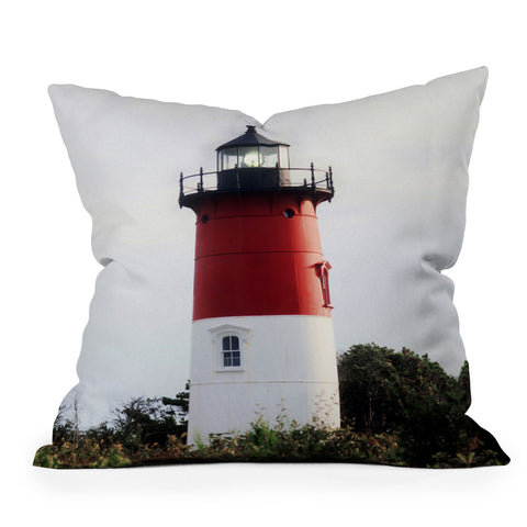 Chelsea Victoria Nauset Beach Lighthouse No 3 Outdoor Throw Pillow