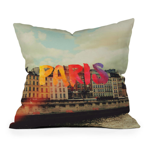Chelsea Victoria Paris For A Day Outdoor Throw Pillow