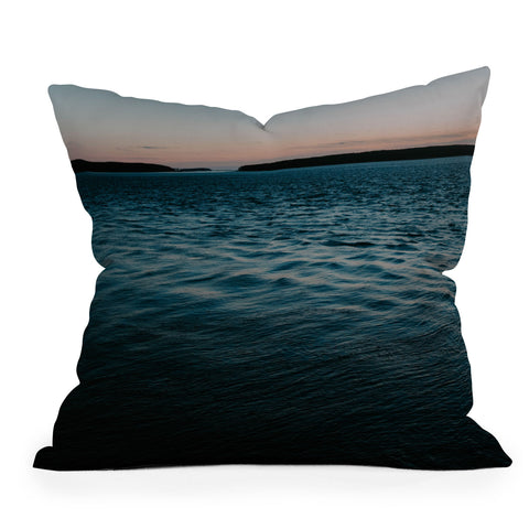 Chelsea Victoria Sunsets in Maine Outdoor Throw Pillow