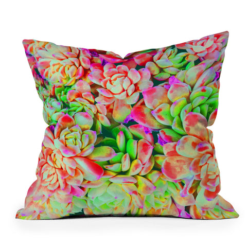Chelsea Victoria Technicolor Floral Outdoor Throw Pillow