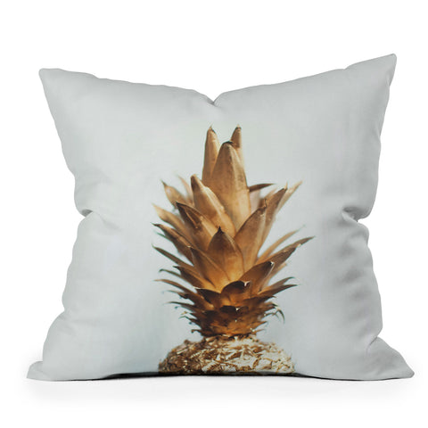 Chelsea Victoria The Gold Pineapple Outdoor Throw Pillow