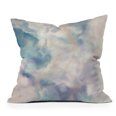 Chelsea Victoria Unicorn Marble Outdoor Throw Pillow