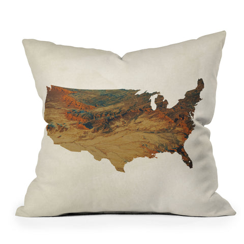 Chelsea Victoria Wild Wild West States Throw Pillow