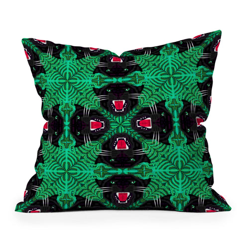 Chobopop Tropical Gothic Pattern Outdoor Throw Pillow