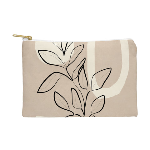 City Art Abstract Minimal Plant 7 Pouch