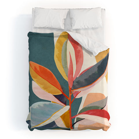 City Art Colorful Branching Out 01 Duvet Cover