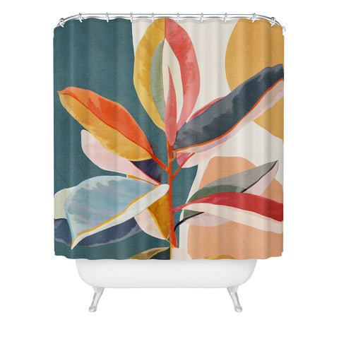 City Art Colorful Branching Out 01 Shower Curtain