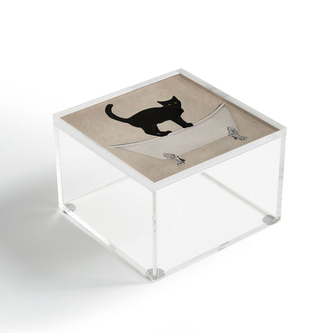 Coco de Paris Black Cat on bathtub Acrylic Box