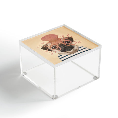 Coco de Paris Pug with octopus Acrylic Box