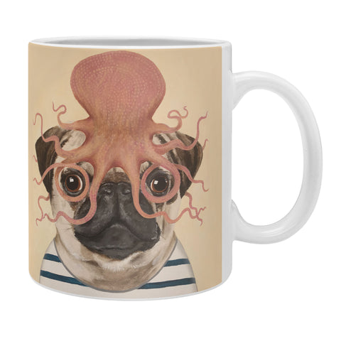 Coco de Paris Pug with octopus Coffee Mug