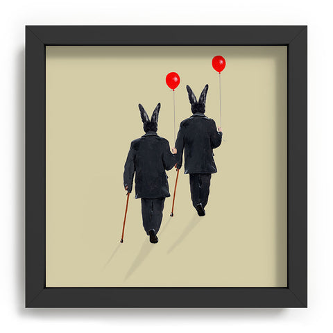 Coco de Paris Rabbits walking with balloons Recessed Framing Square