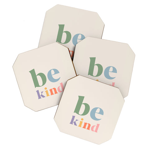 Cocoon Design Be Kind Inspirational Quote Coaster Set
