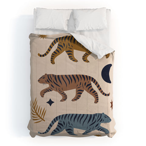 Cocoon Design Celestial Tigers with Moon Comforter
