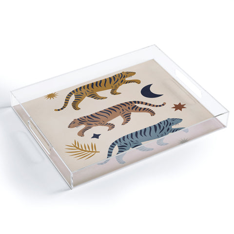 Cocoon Design Celestial Tigers with Moon Acrylic Tray