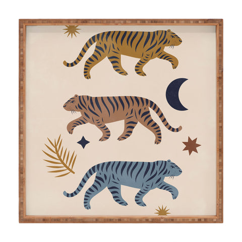 Cocoon Design Celestial Tigers with Moon Square Tray