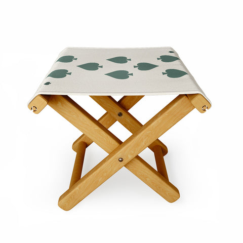 Cocoon Design Eight of Spades Playing Card Sage Folding Stool