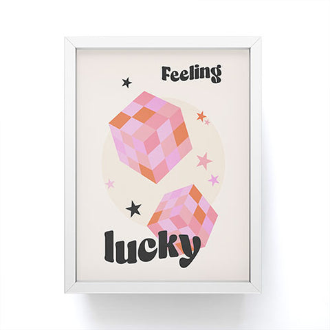 Cocoon Design Feeling Lucky Funky Groovy Framed Mini Art Print