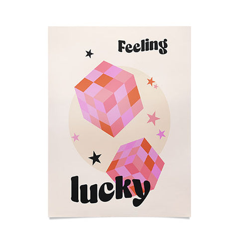 Cocoon Design Feeling Lucky Funky Groovy Poster
