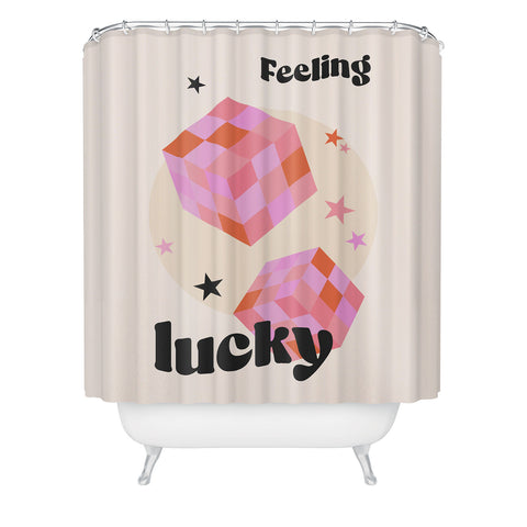 Cocoon Design Feeling Lucky Funky Groovy Shower Curtain