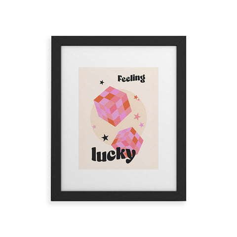 Cocoon Design Feeling Lucky Funky Groovy Framed Art Print