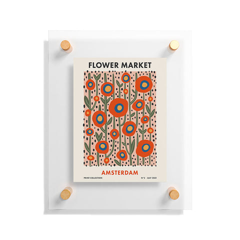 Cocoon Design Flower Market Amsterdam Abstract Floating Acrylic Print