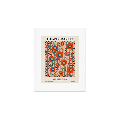 Cocoon Design Flower Market Amsterdam Abstract Art Print