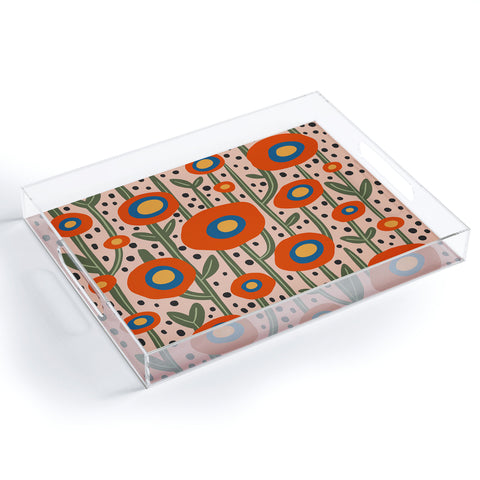 Cocoon Design Flower Market Amsterdam Abstract Acrylic Tray