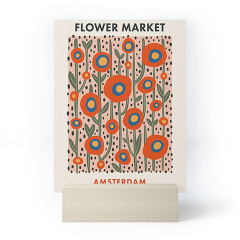 Cocoon Design Flower Market Amsterdam Abstract Mini Art Print