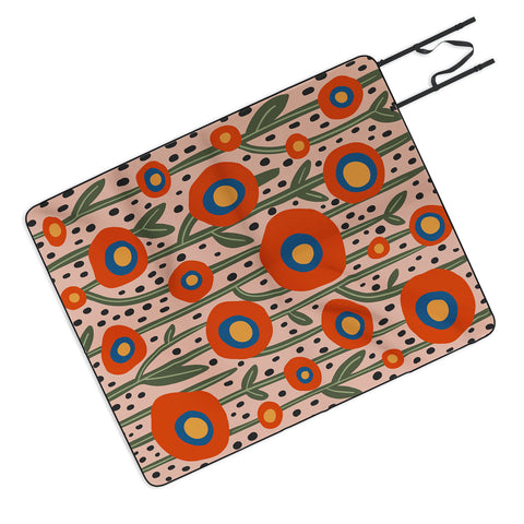 Cocoon Design Flower Market Amsterdam Abstract Picnic Blanket