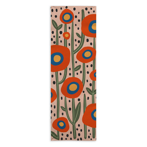 Cocoon Design Flower Market Amsterdam Abstract Yoga Towel