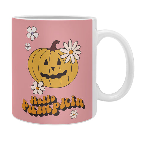 Cocoon Design Hello Pumpkin Retro Pink Coffee Mug