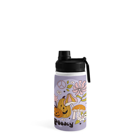Cocoon Design Hippie Groovy Halloween Print Water Bottle