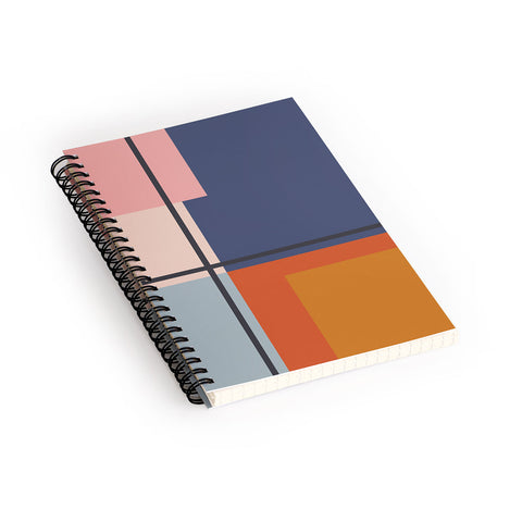 Cocoon Design Mid Century Modern Retro Color Spiral Notebook