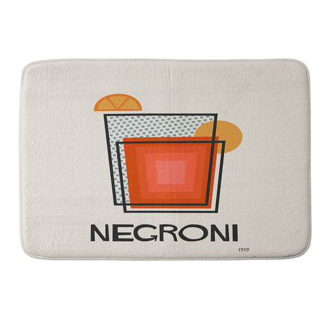 Cocoon Design Negroni Minimalist Mid Century Memory Foam Bath Mat