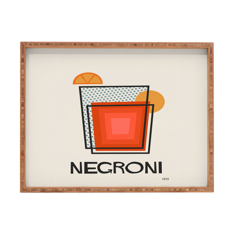 Cocoon Design Negroni Minimalist Mid Century Rectangular Tray