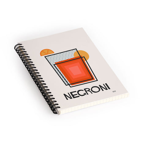 Cocoon Design Negroni Minimalist Mid Century Spiral Notebook